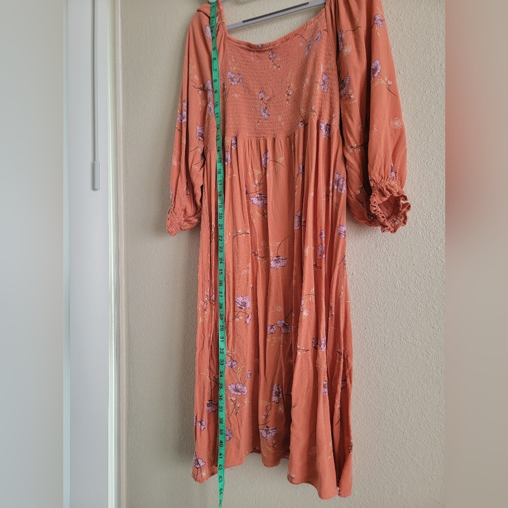Floral Orange Dress - Picture 3 of 5